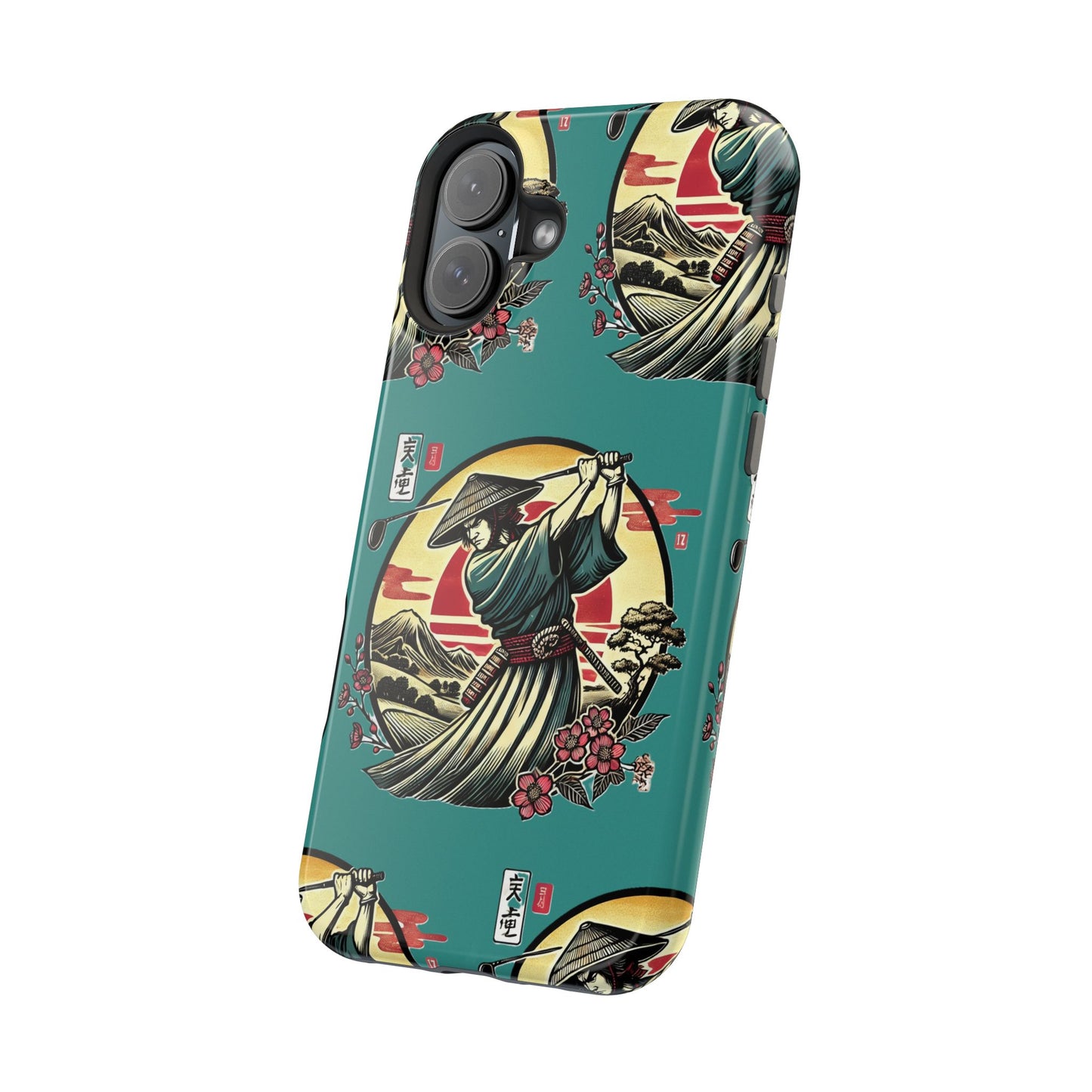 Zen Spot Customized Samurai Golfer Phone Case — Magnetic Impact-Resistant Protective Cover