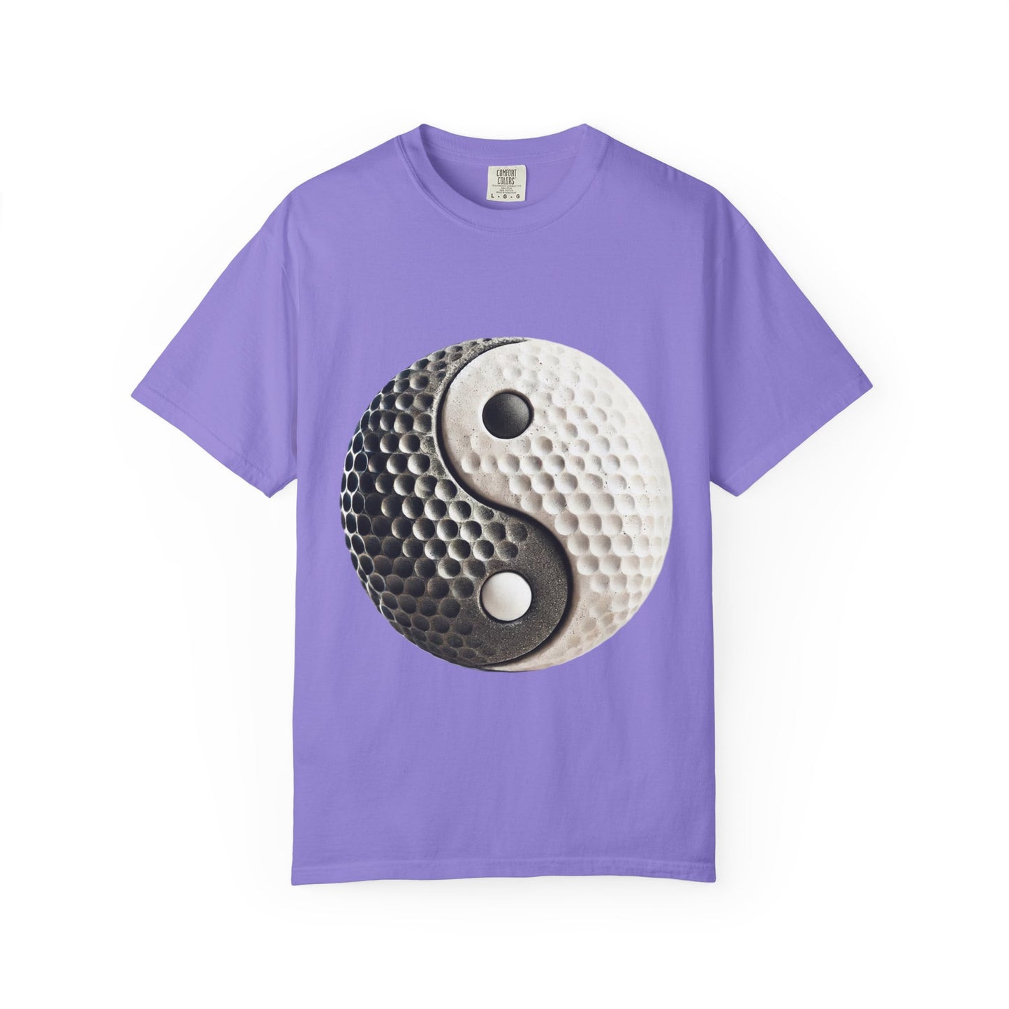 Zen Spot Golf Custom Stone Yin Yang Golf Ball Graphic T-Shirt