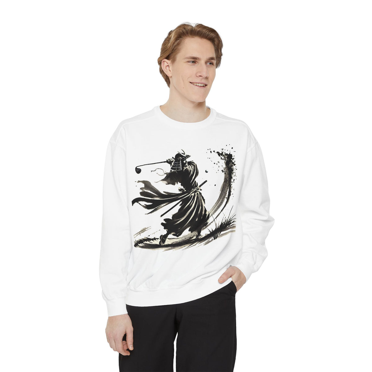 Brushstroke Bunker Blast Warrior Golfer Sweatshirt
