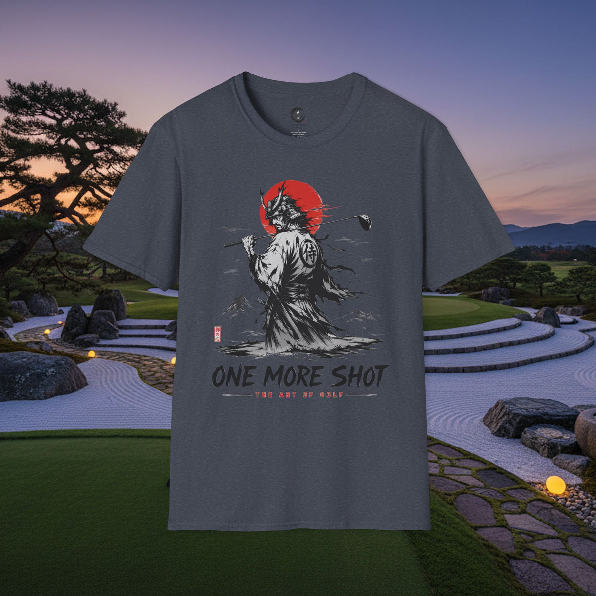 Samurai Golfer T-Shirt — "One More Shot" Graphic Tee