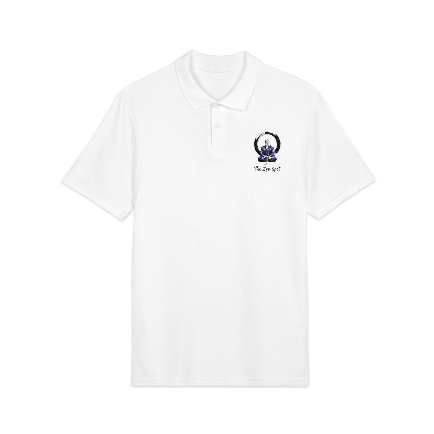 Zen Spot Golf Custom Zen Samurai Golfer Enso Circle "The Zen Spot" Polo