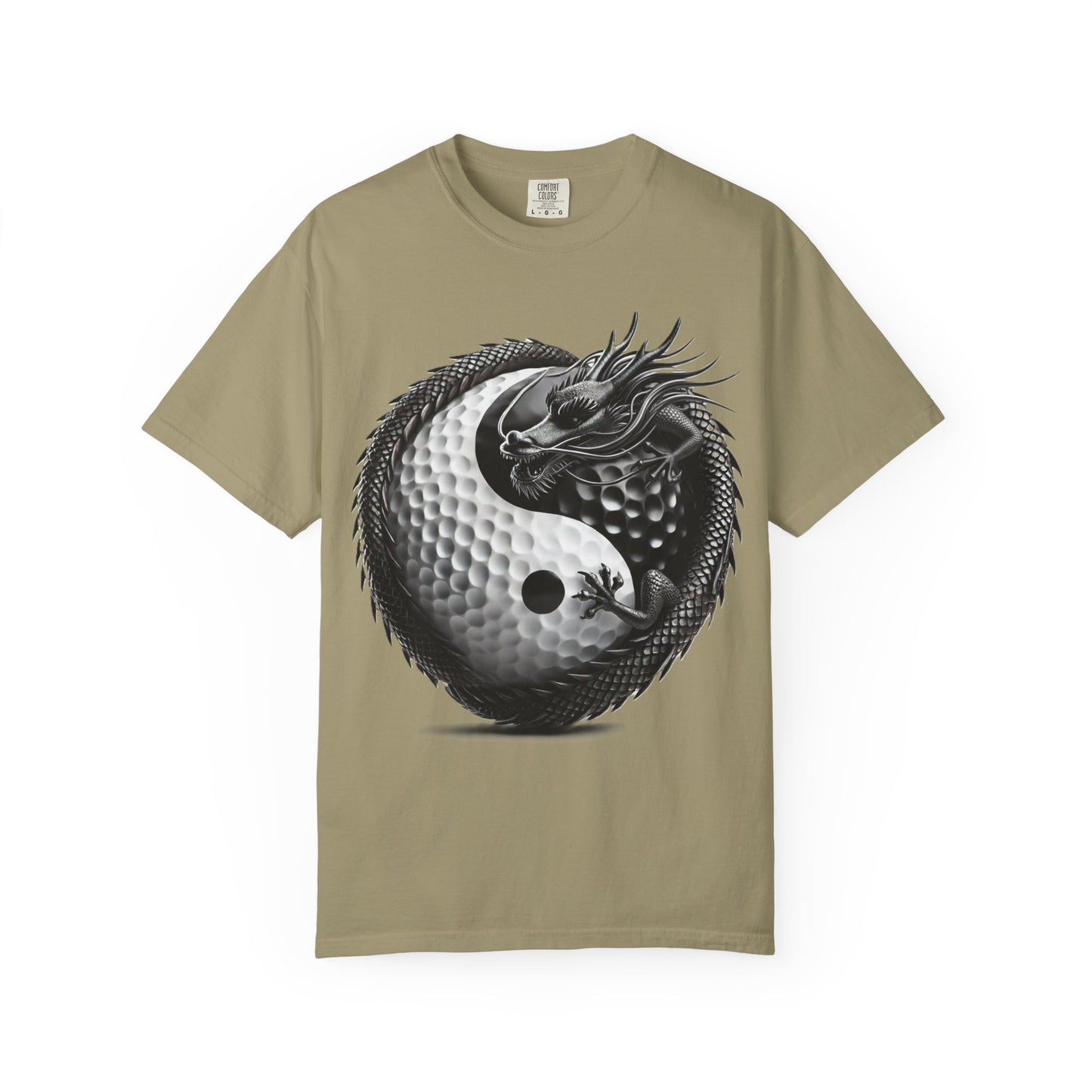 Yin Yang Dragon Golf Ball T-Shirt — Golf & Zen Graphic Tee