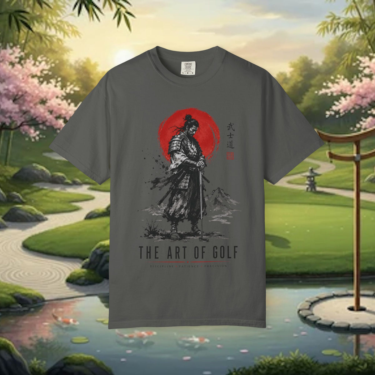 Samurai Golf T-Shirt — "The Art of Golf" Zen Golfing Tee