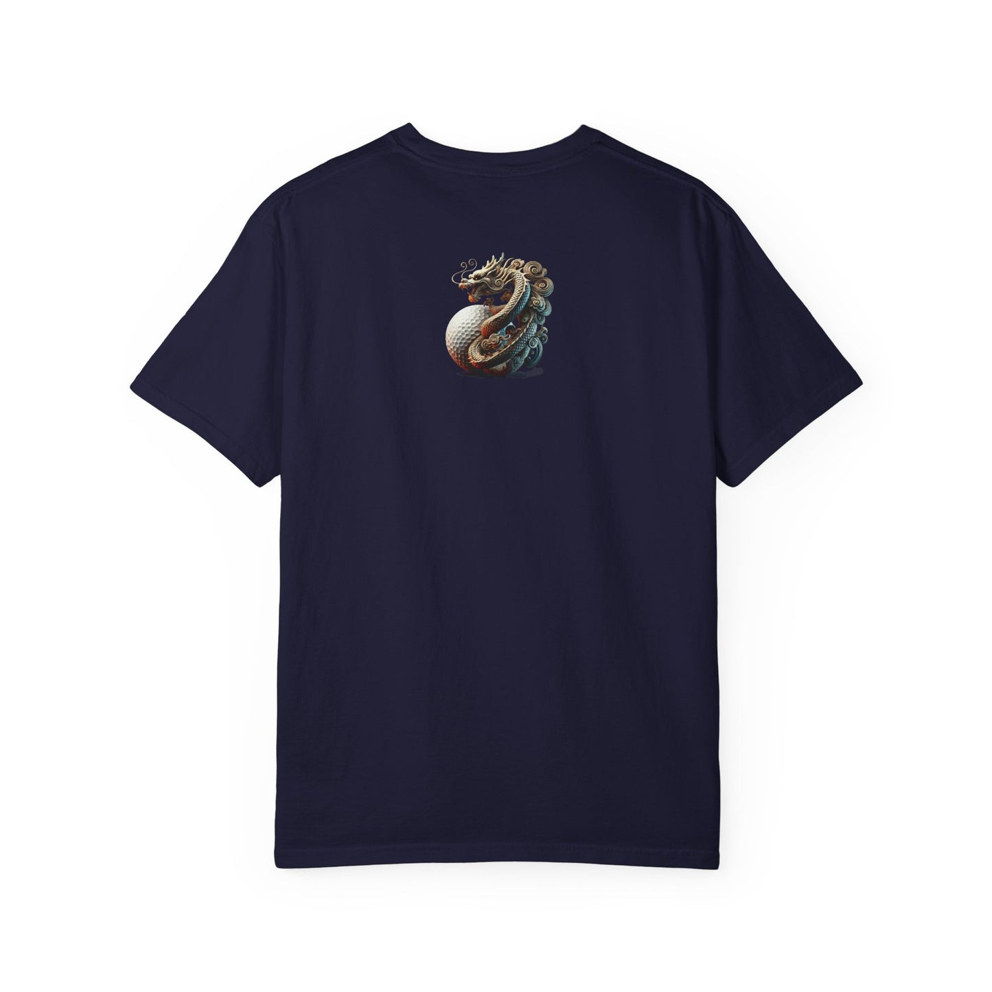 Zen Spot Golf Custom Dragon Golf Ball Graphic T-Shirt