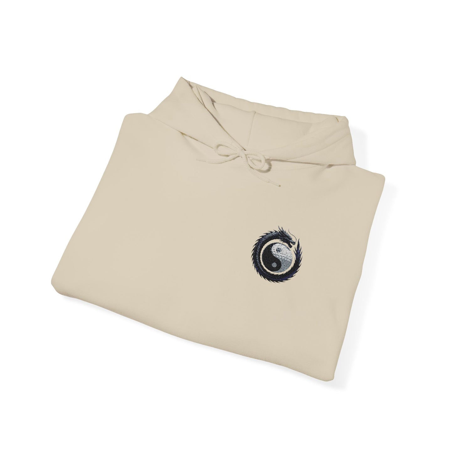 Zen Spot Golf Custom Gildan Yin Yang Golf Ball Dragon Hoodie Minimalist Emblem Sweatshirt