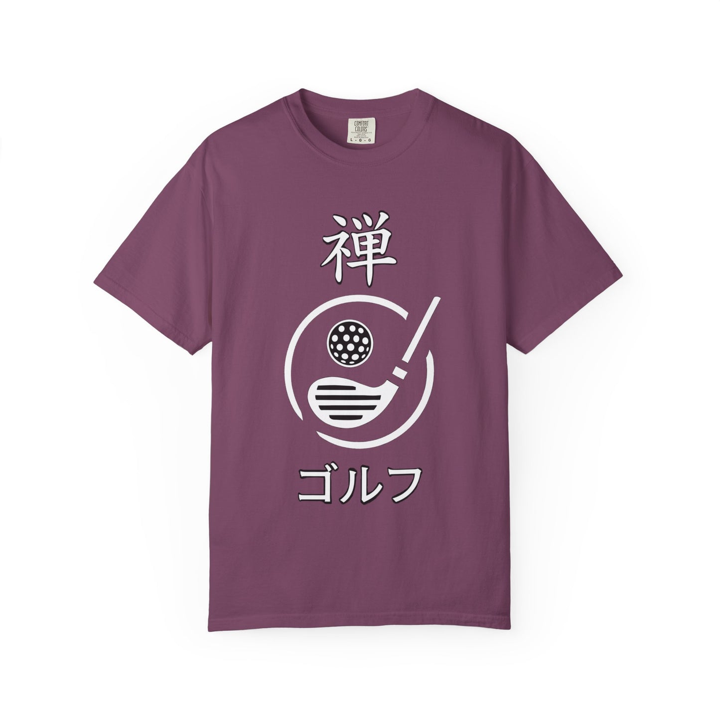 Zen Spot Golf Custom "Zen Golf" Minimal Japanese Kanji Graphic T-Shirt