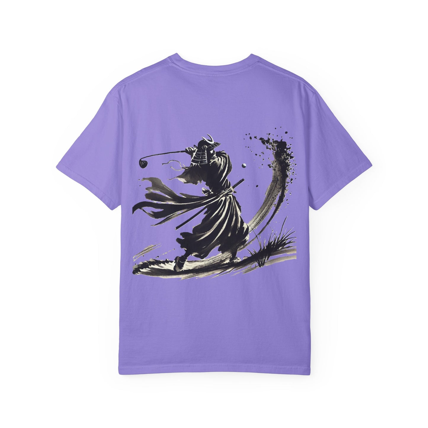 Zen Spot Golf Custom Samurai Golfer Brushstroke Graphic T-Shirt