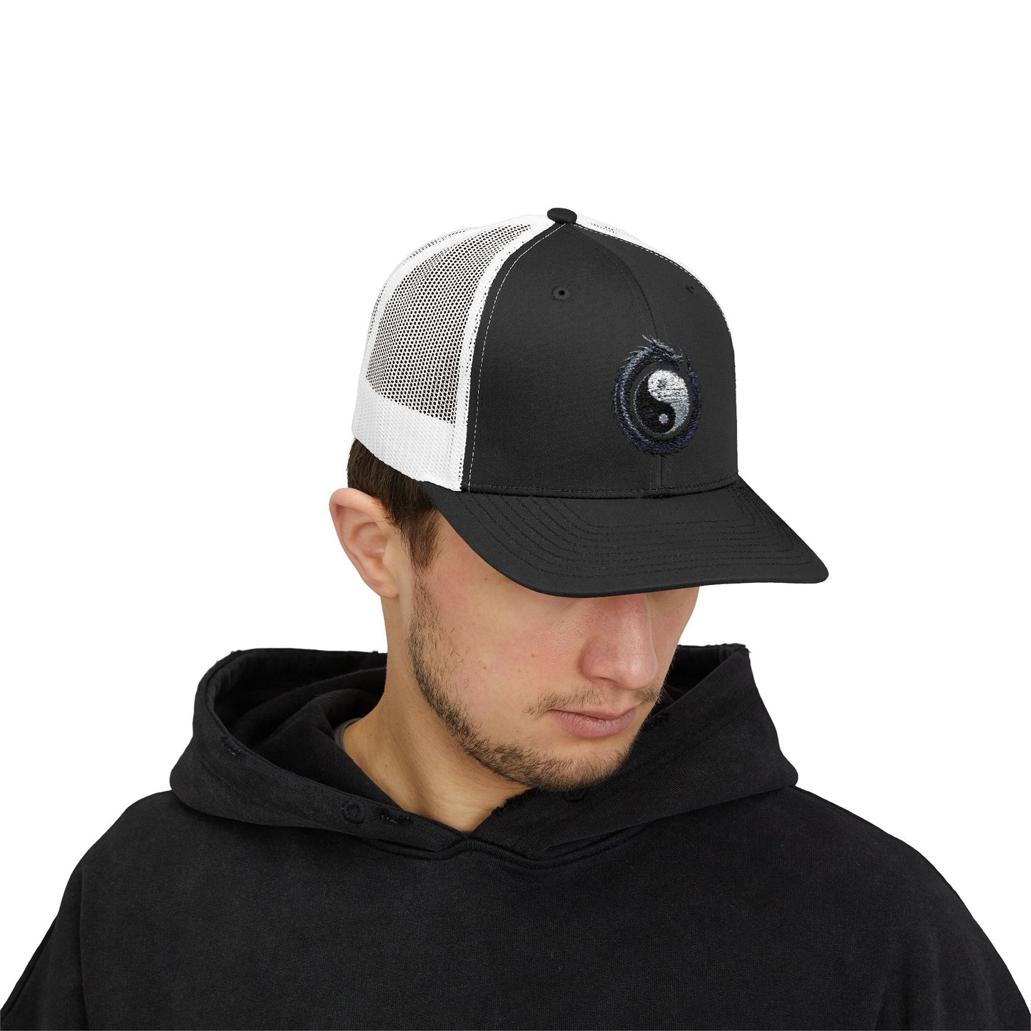 Zen Spot Golf Custom Yin Yang Dragon Embroidered Trucker Hat