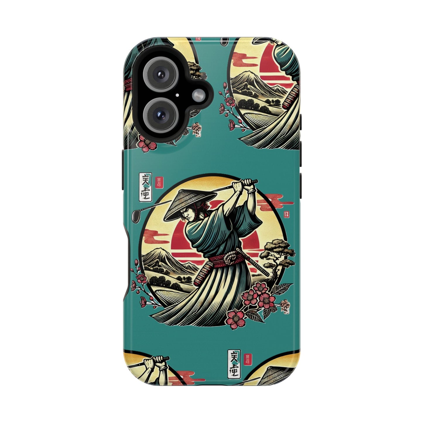 Zen Spot Customized Samurai Golfer Phone Case — Magnetic Impact-Resistant Protective Cover