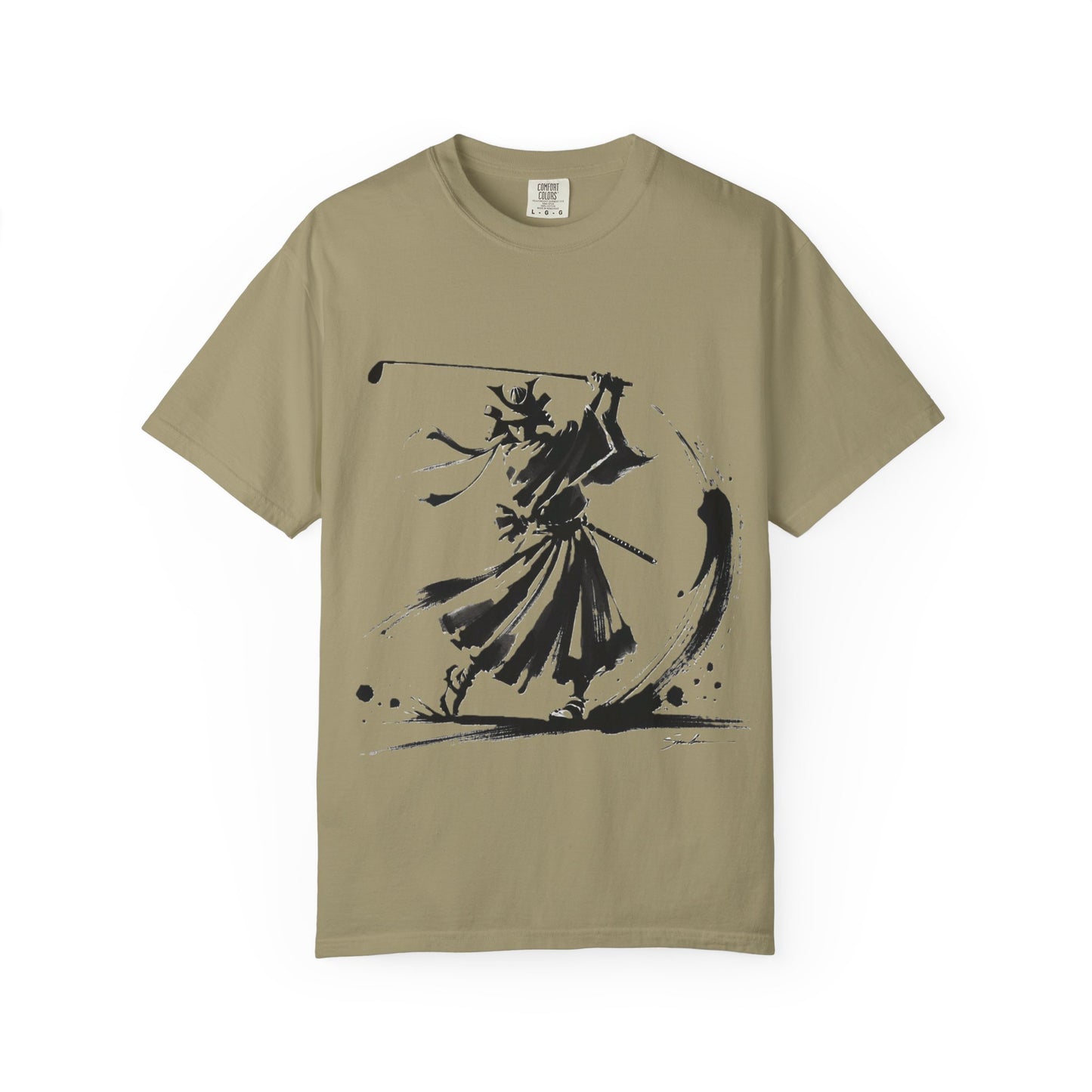 Samurai Brushstroke T-Shirt — Ink Samurai Graphic Tee