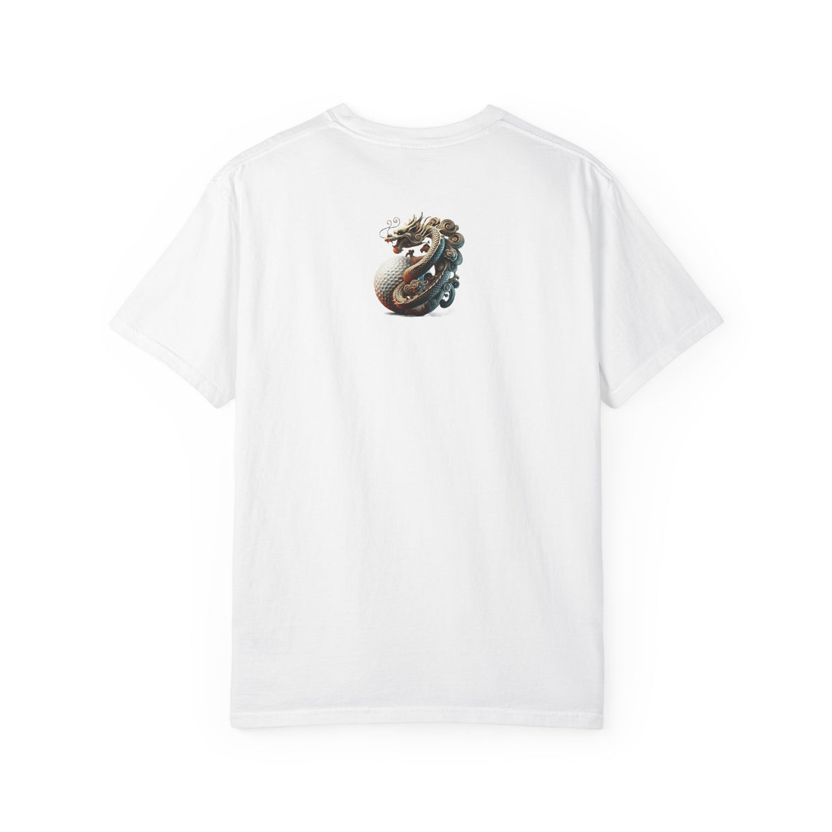 Dragon Golf Ball Chest and Back Graphic T-Shirt