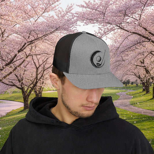 Embroidered "Zen Spot" Golf Logo Trucker Cap