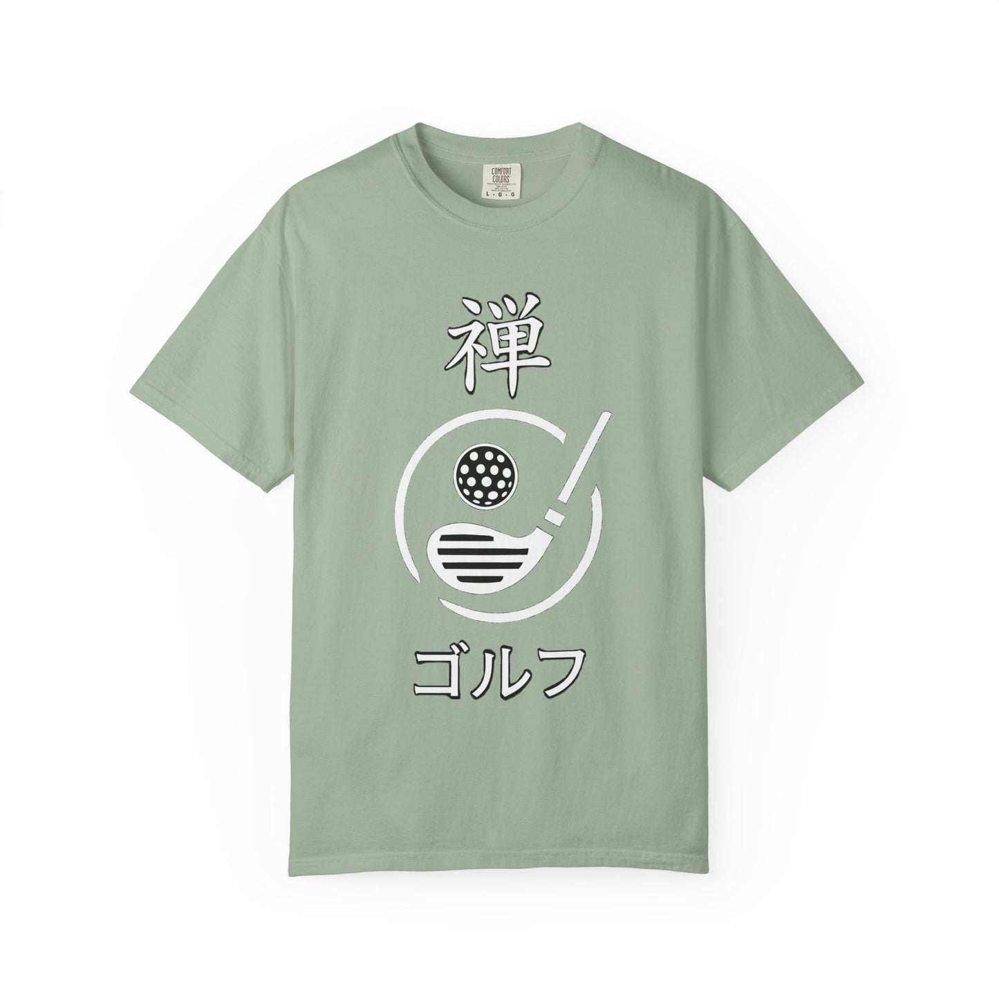 Zen Spot Golf Custom "Zen Golf" Minimal Japanese Kanji Graphic T-Shirt