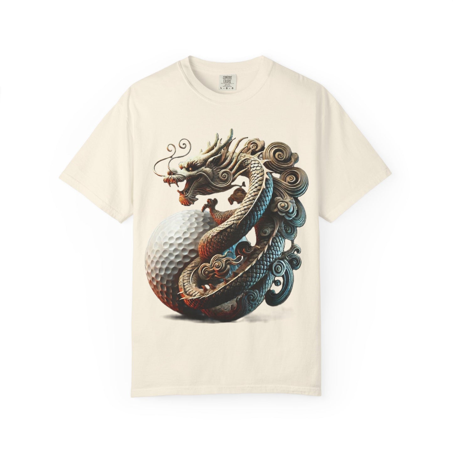 Zen Spot Golf Custom Dragon Golf Ball Graphic T-Shirt