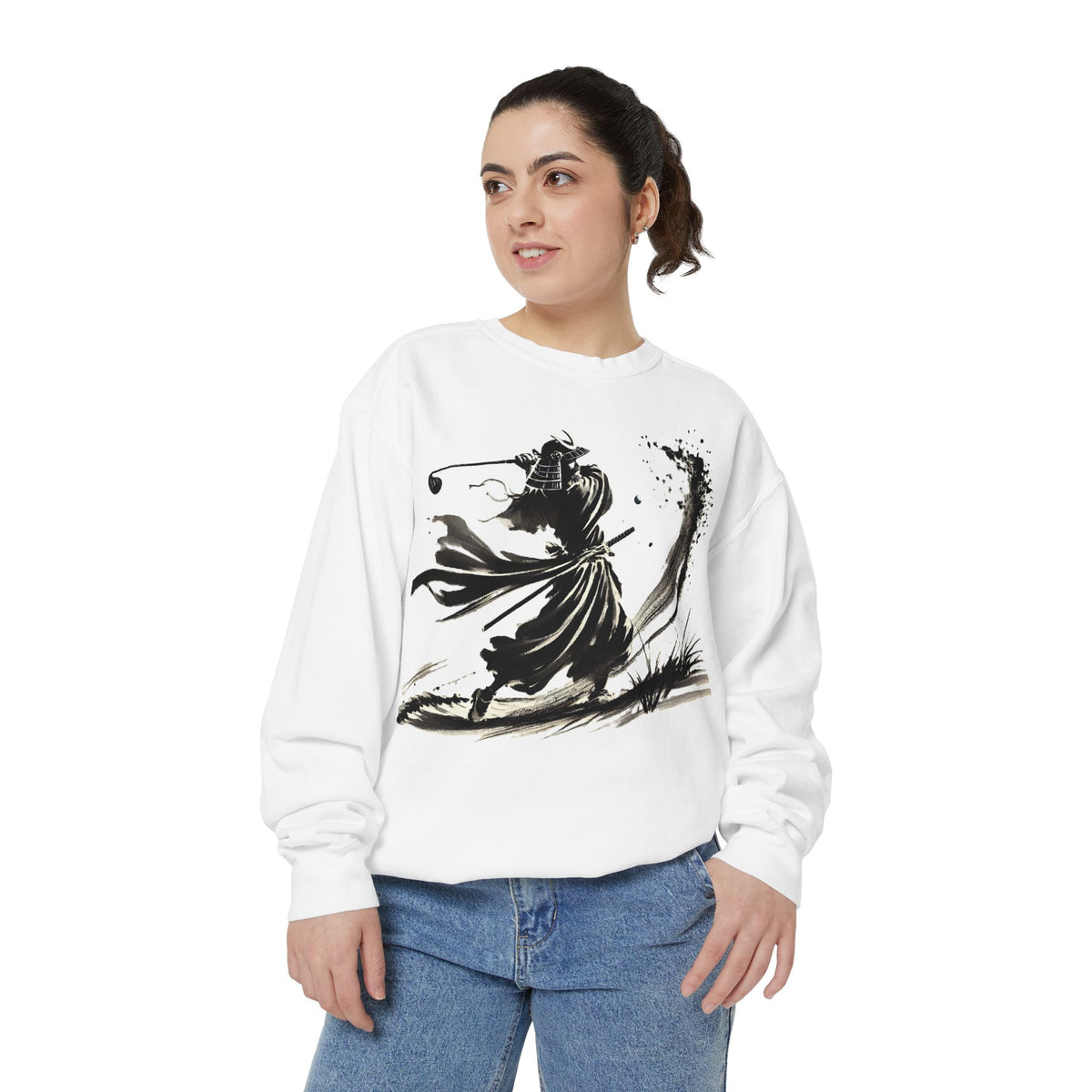 Brushstroke Bunker Blast Warrior Golfer Sweatshirt