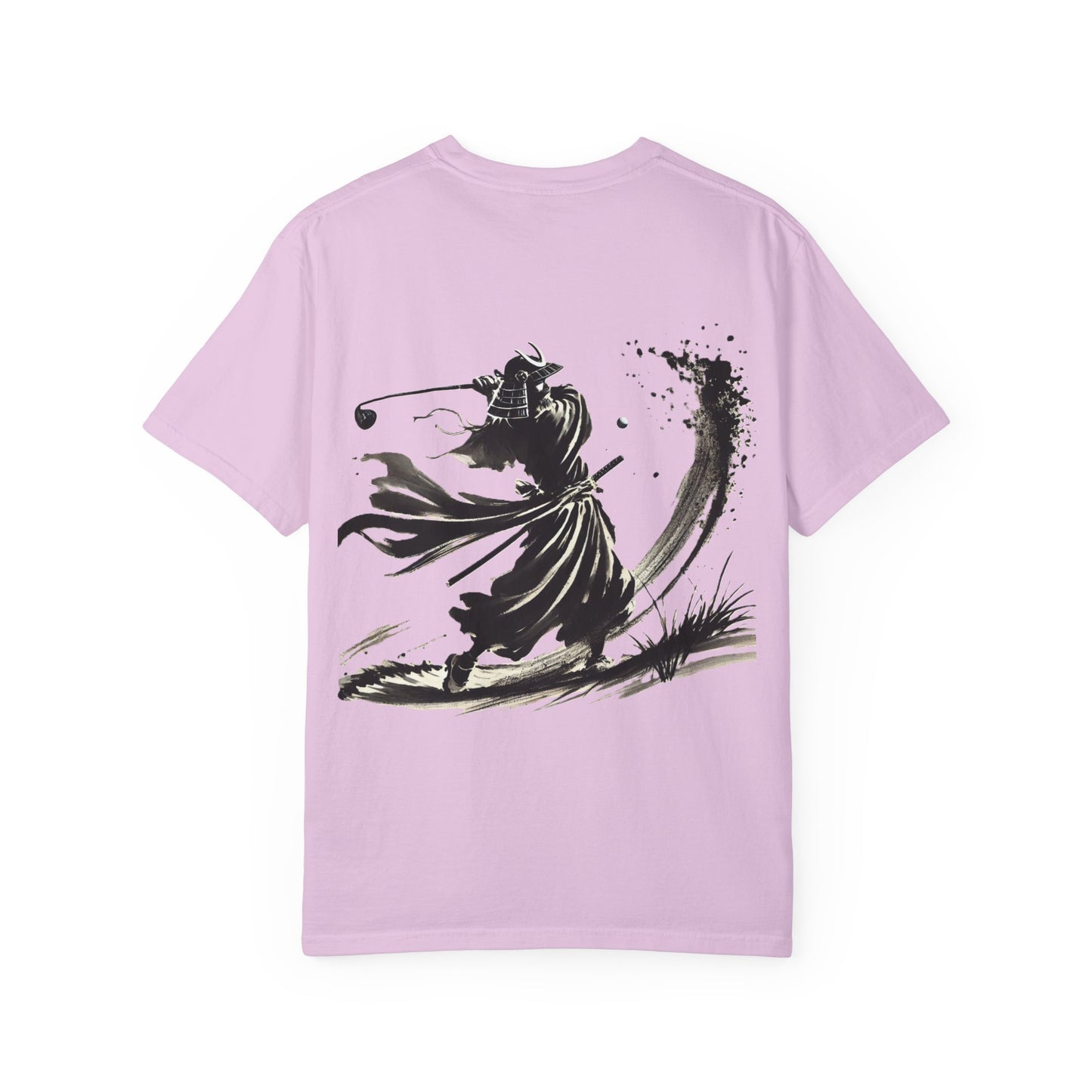 Zen Spot Golf Custom Samurai Golfer Brushstroke Graphic T-Shirt