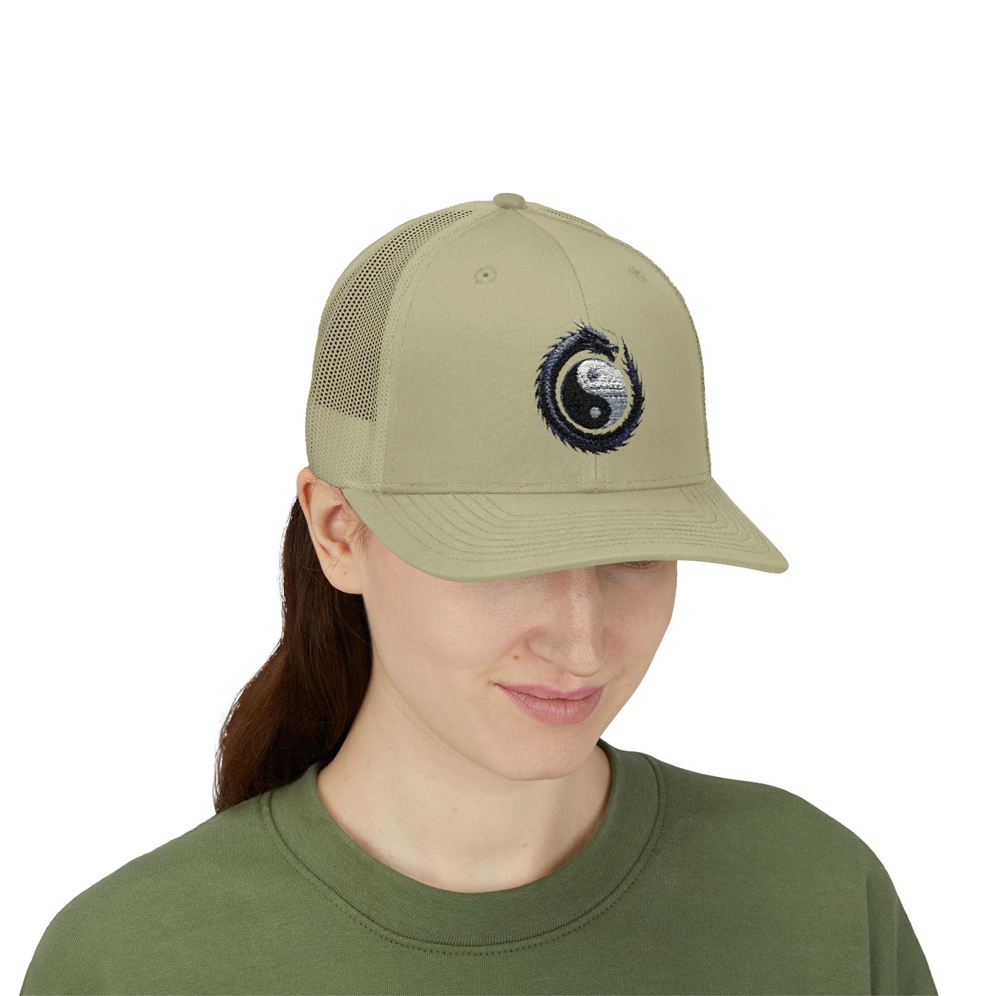 Zen Spot Golf Custom Yin Yang Dragon Embroidered Trucker Hat
