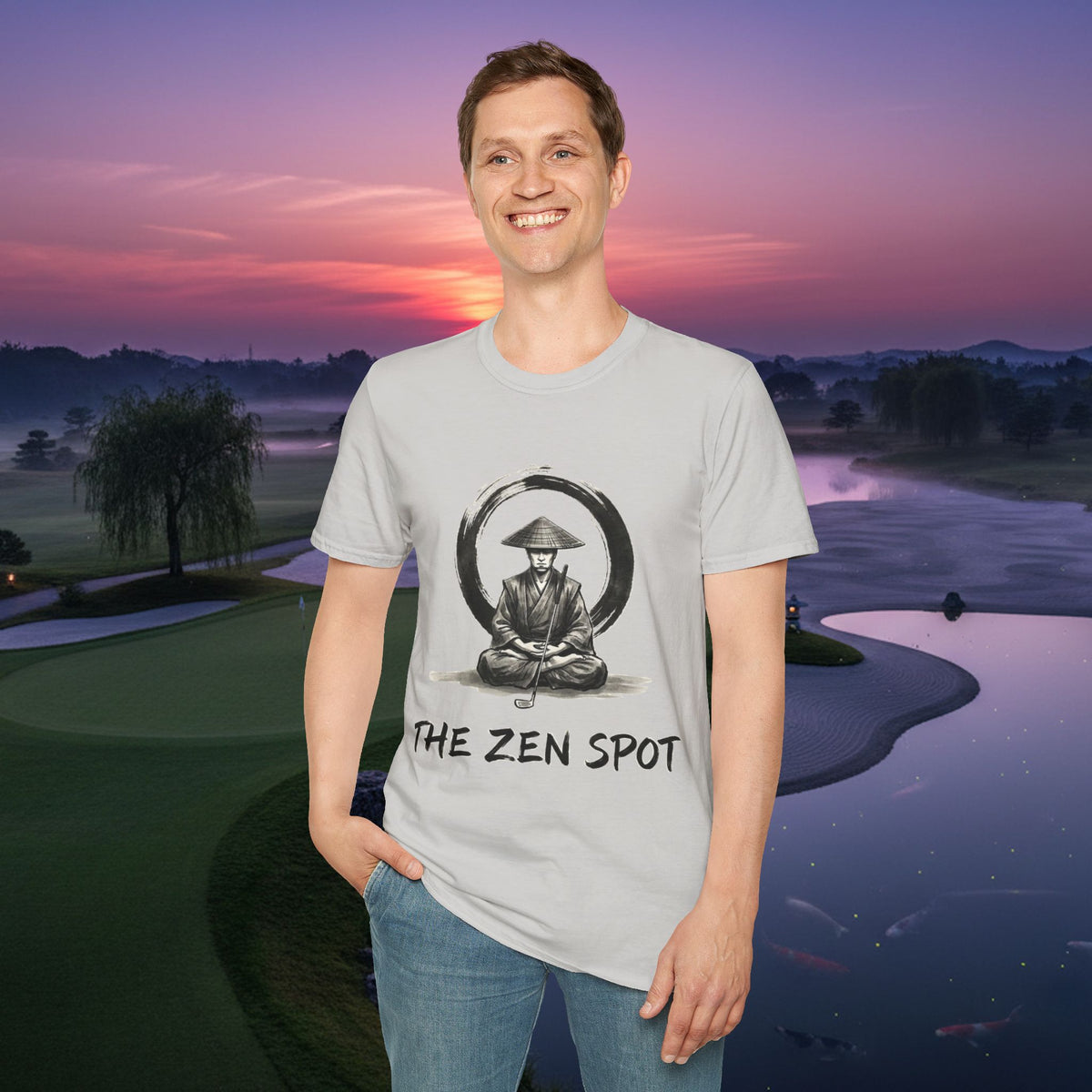 Zen Samurai T‑Shirt — The Zen Spot Samurai Meditation Tee