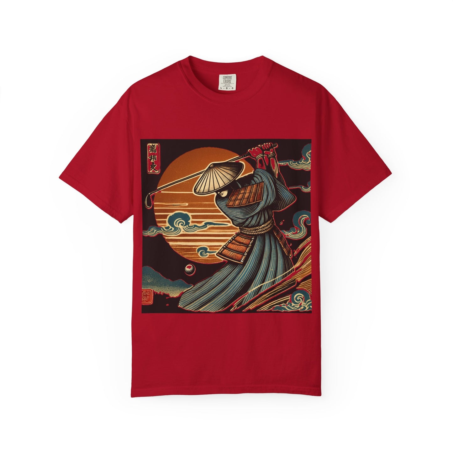 Samurai Sunset T-Shirt — Vintage Japanese Warrior Graphic Tee