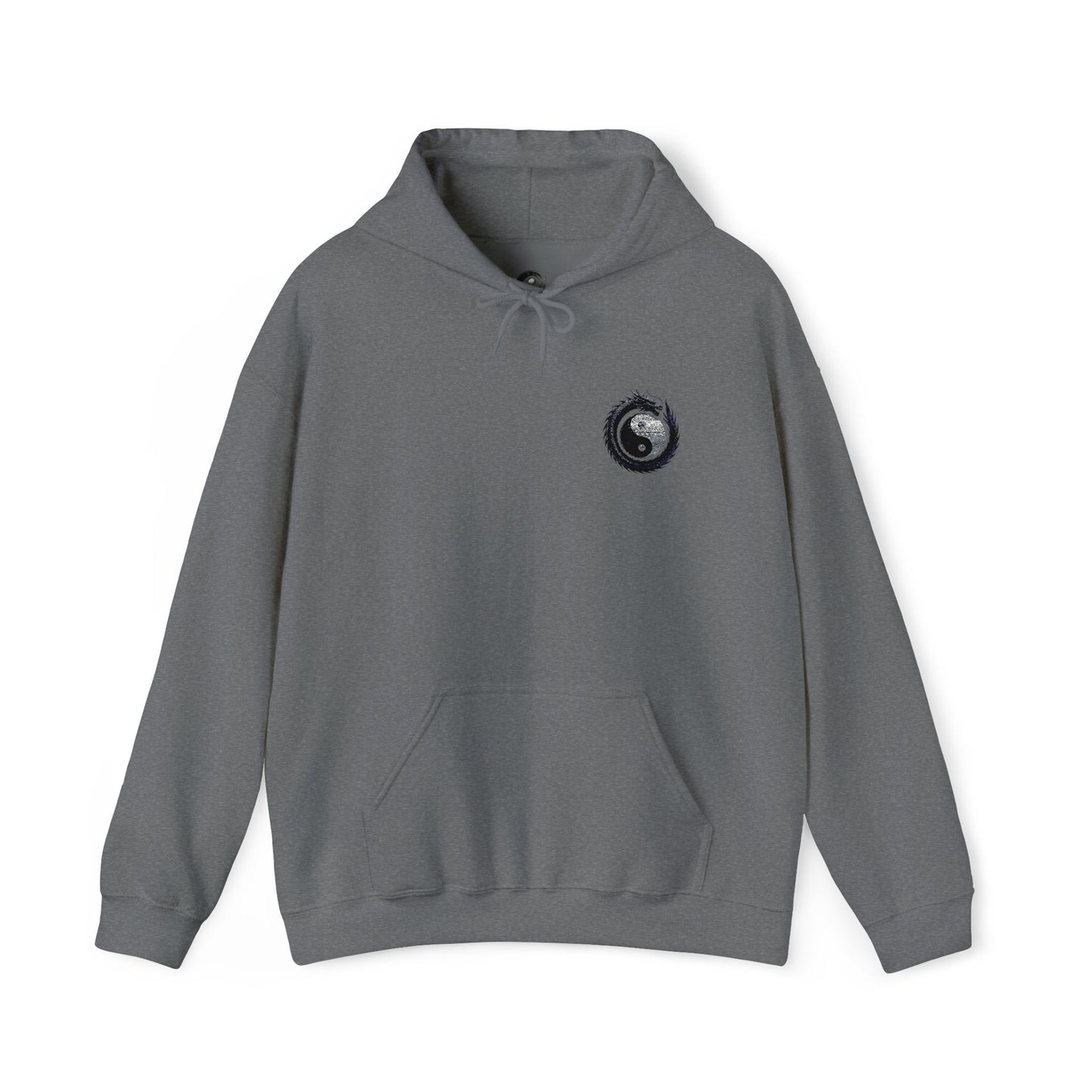 Zen Spot Golf Custom Gildan Yin Yang Golf Ball Dragon Hoodie Minimalist Emblem Sweatshirt