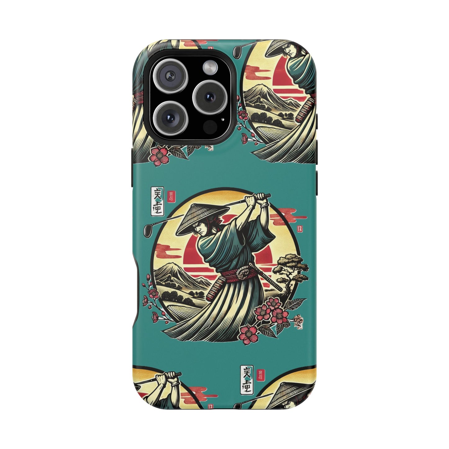 Zen Spot Customized Samurai Golfer Phone Case — Magnetic Impact-Resistant Protective Cover