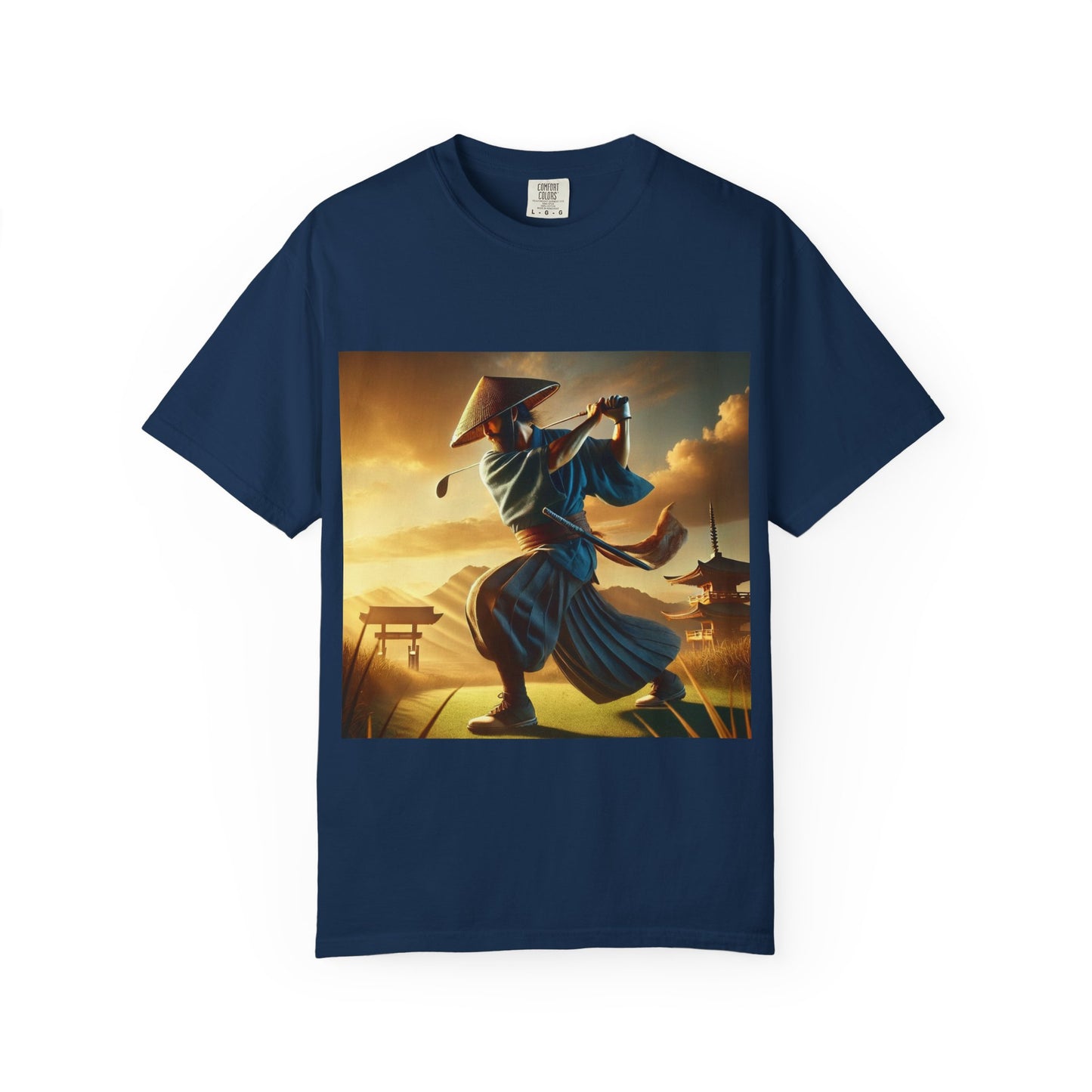Samurai Sunset T-Shirt — Vintage Martial Arts Graphic Tee