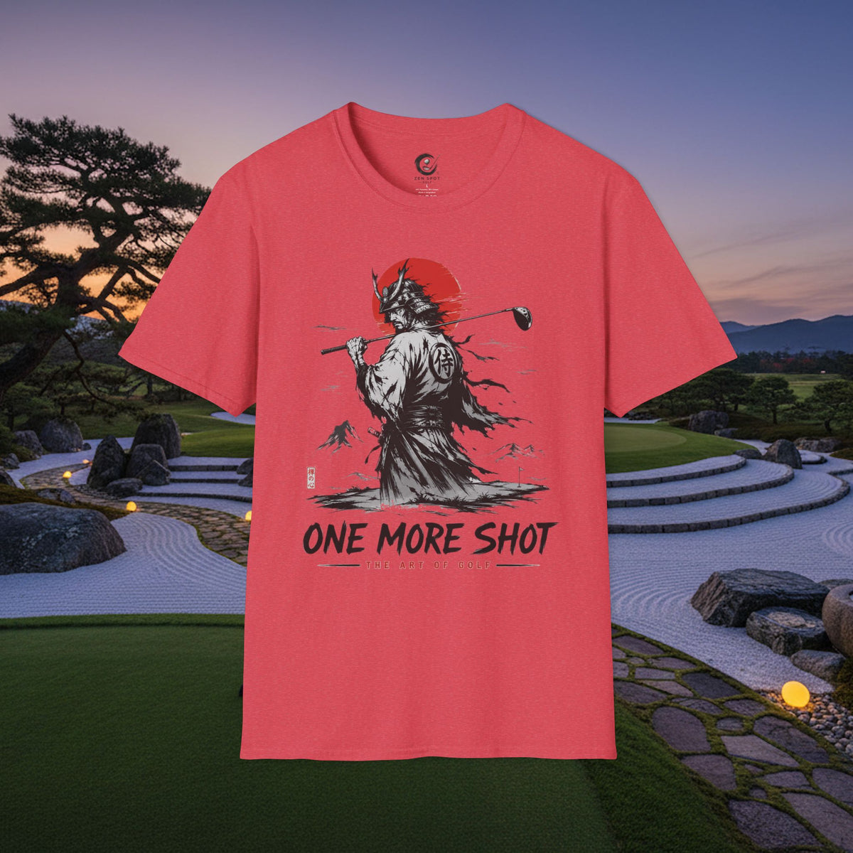 Samurai Golfer T-Shirt — "One More Shot" Graphic Tee