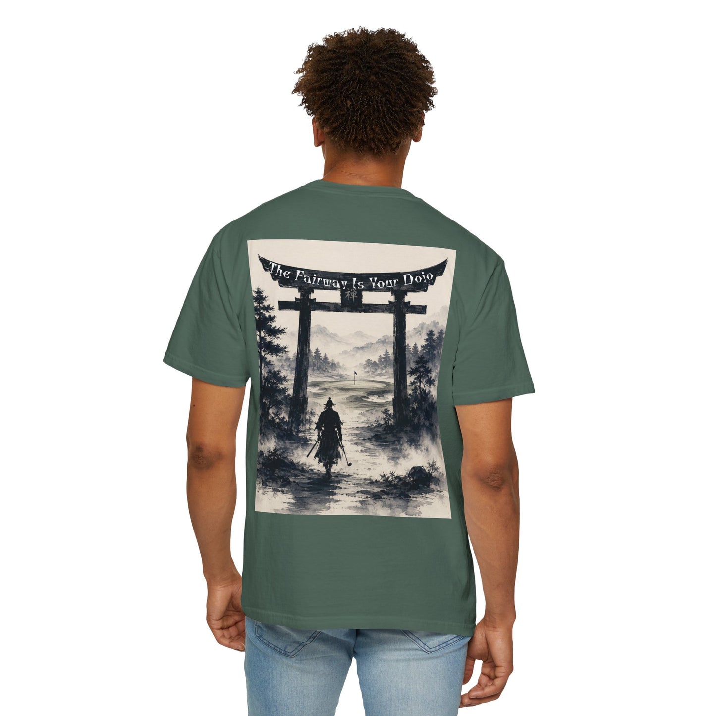 Samurai Torii T-Shirt — "The Fairway Is Your Dojo" Graphic Tee
