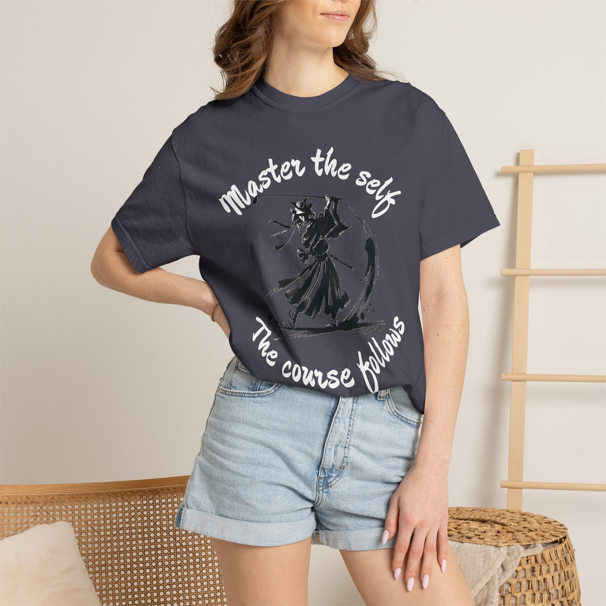 Master the Self T-Shirt — "Master the self, The course follows" Golf Graphic Tee