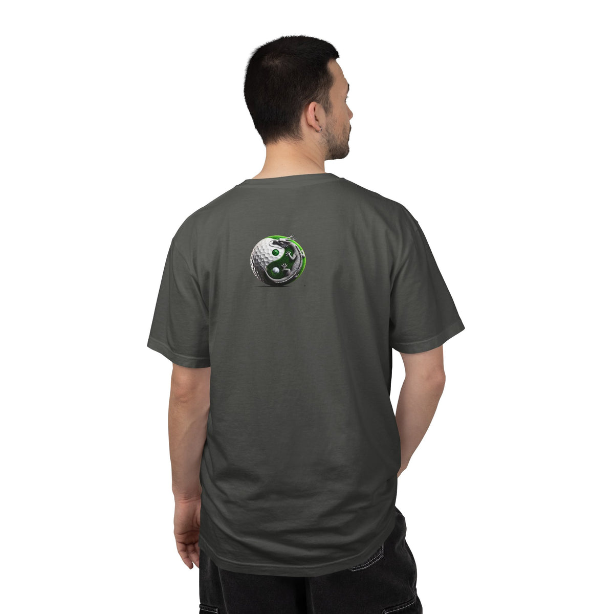Yin Yang Dragon Golf Ball T-Shirt — Golf Graphic Tee