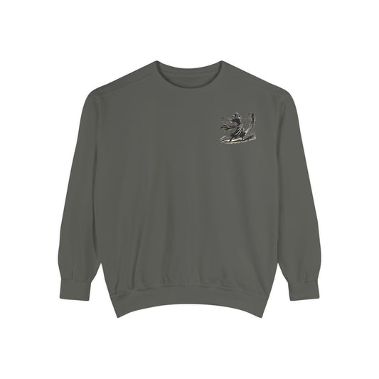 Zen Spot Golf Custom Ink Brush Warrior Samurai Golfer Graphic Sweatshirt