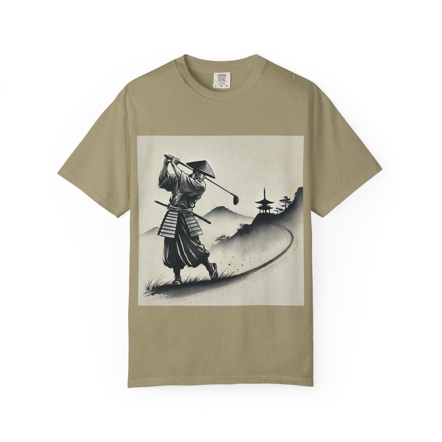 Samurai Golf T-Shirt — Vintage Japanese Golf Warrior Art