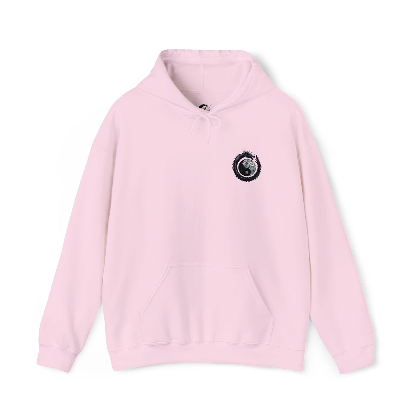 Zen Spot Golf Custom Gildan Yin Yang Golf Ball Dragon Hoodie Minimalist Emblem Sweatshirt