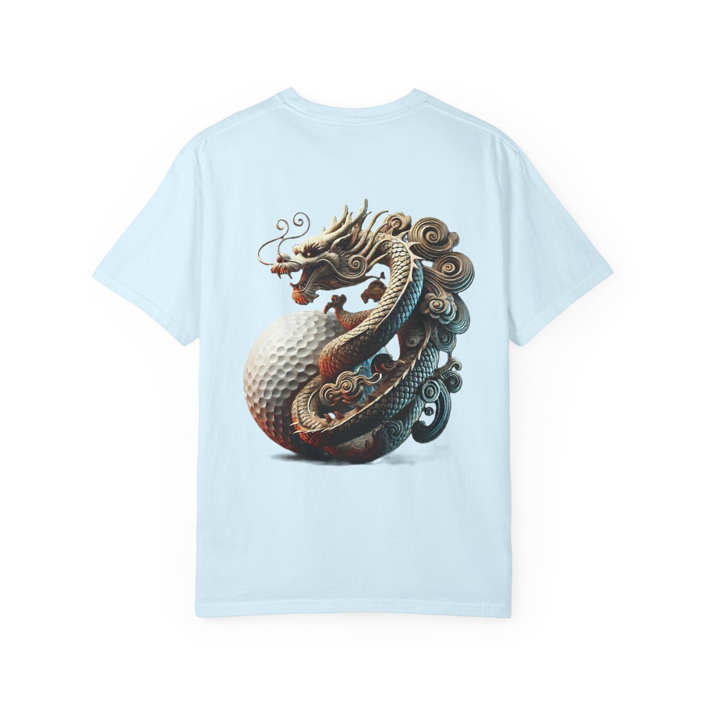 Zen Spot Golf Custom Dragon Golf Ball Graphic T-Shirt