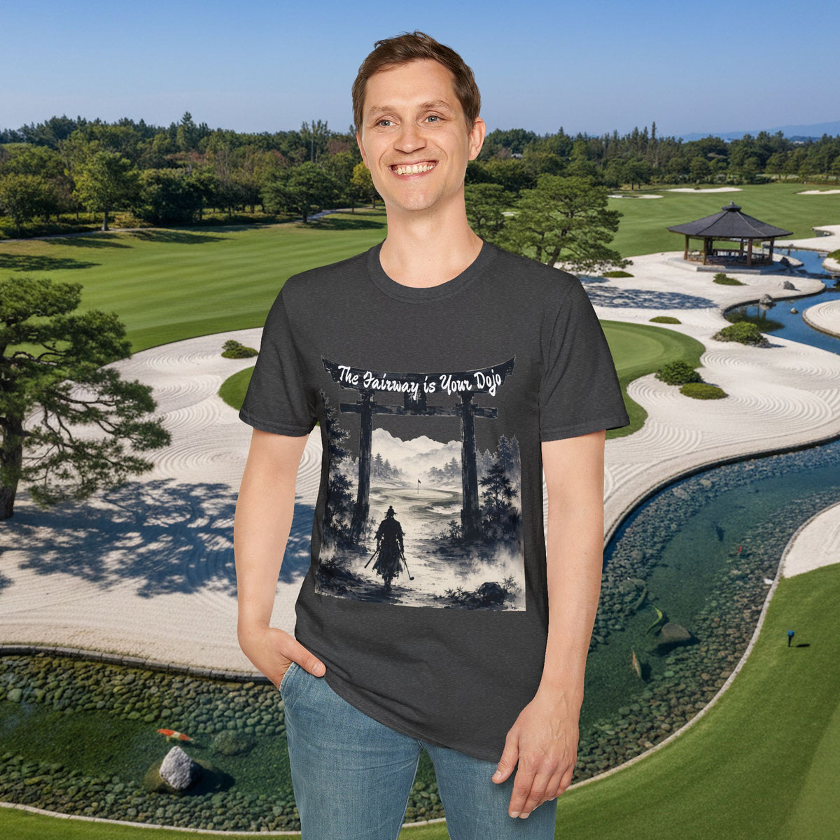 "The fairway is your dojo" Golf Samurai Zen Golf Design Tee