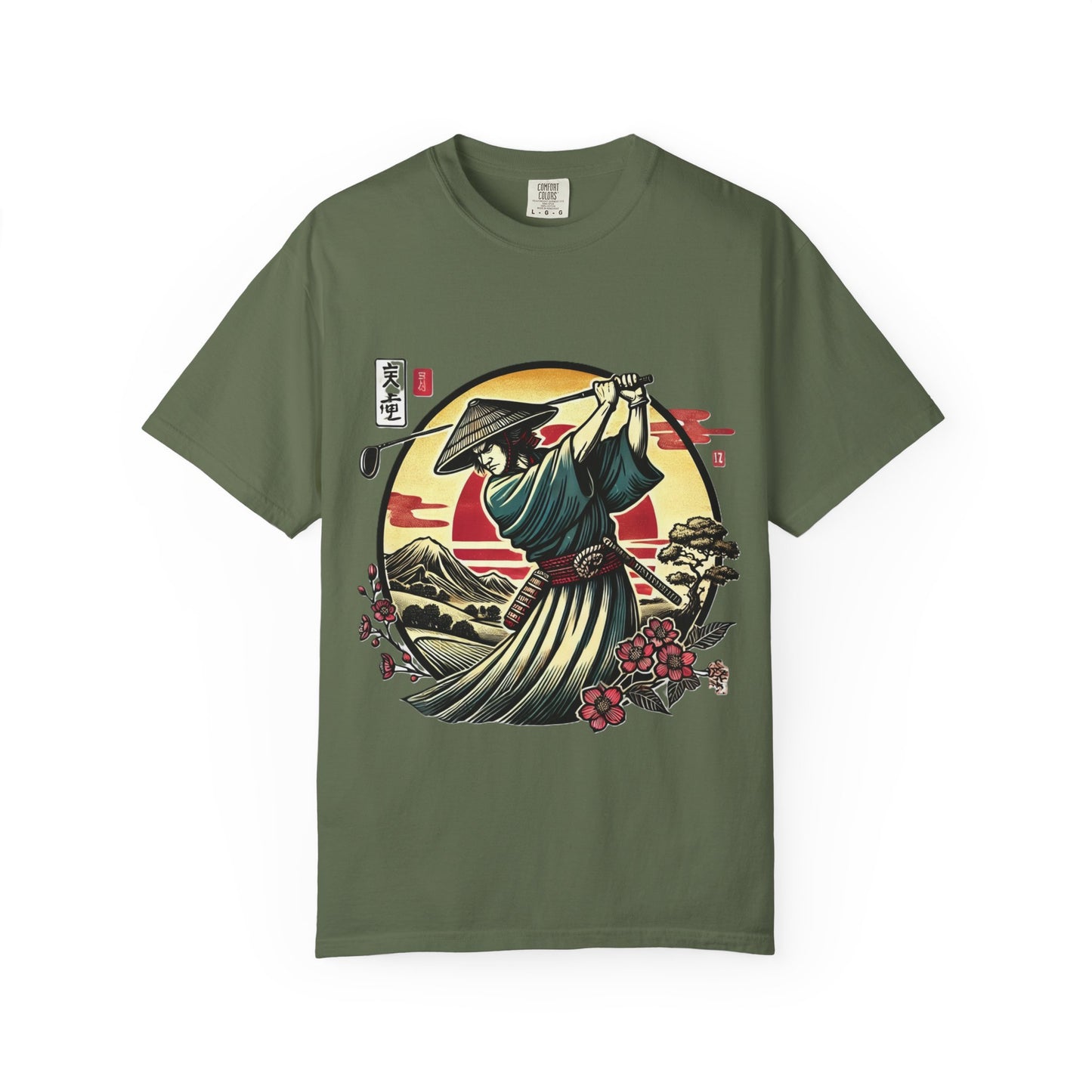Samurai Sunset T-Shirt — Japanese Warrior Graphic Tee