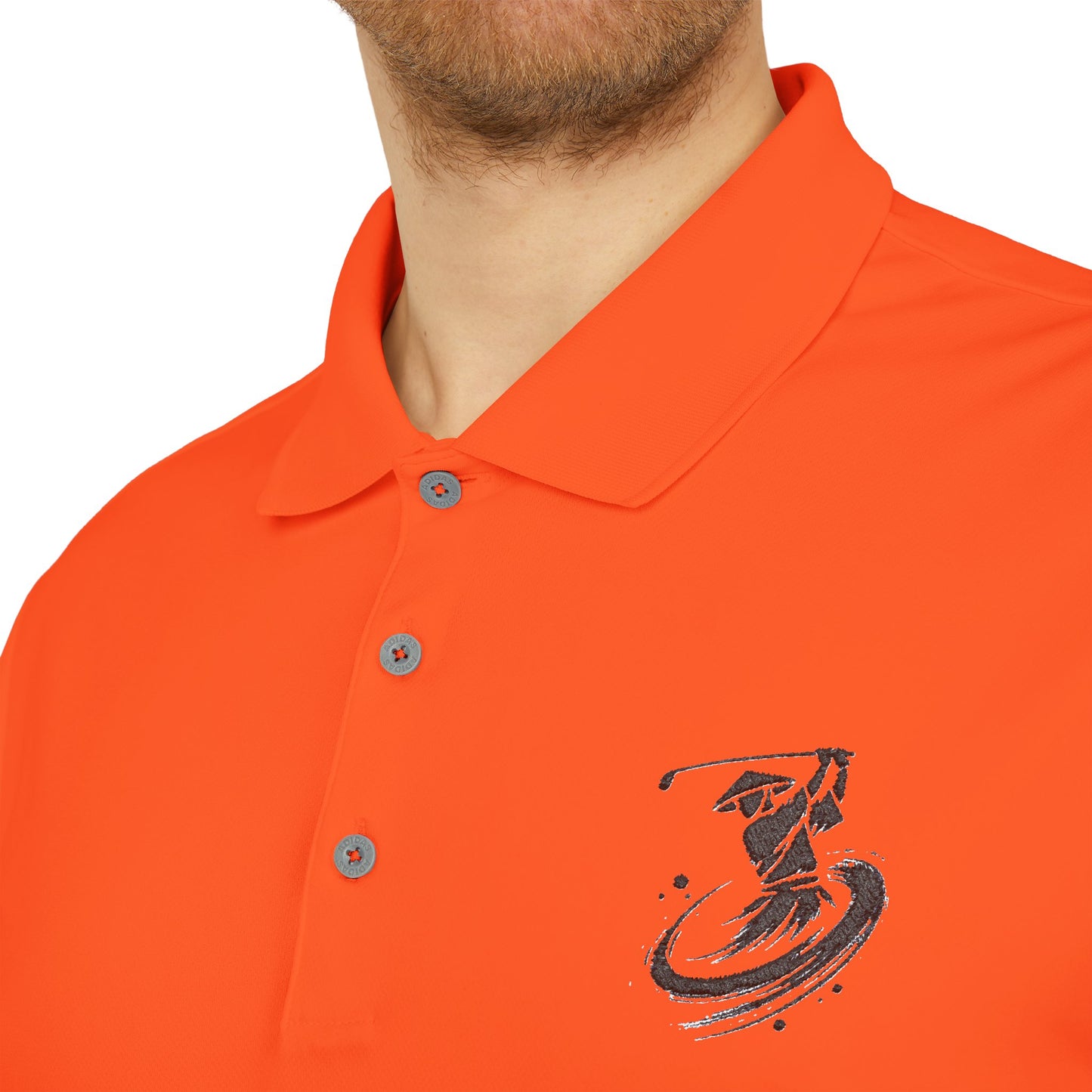 Zen Spot Golf Custom Polo Zanshin Samurai Golfer