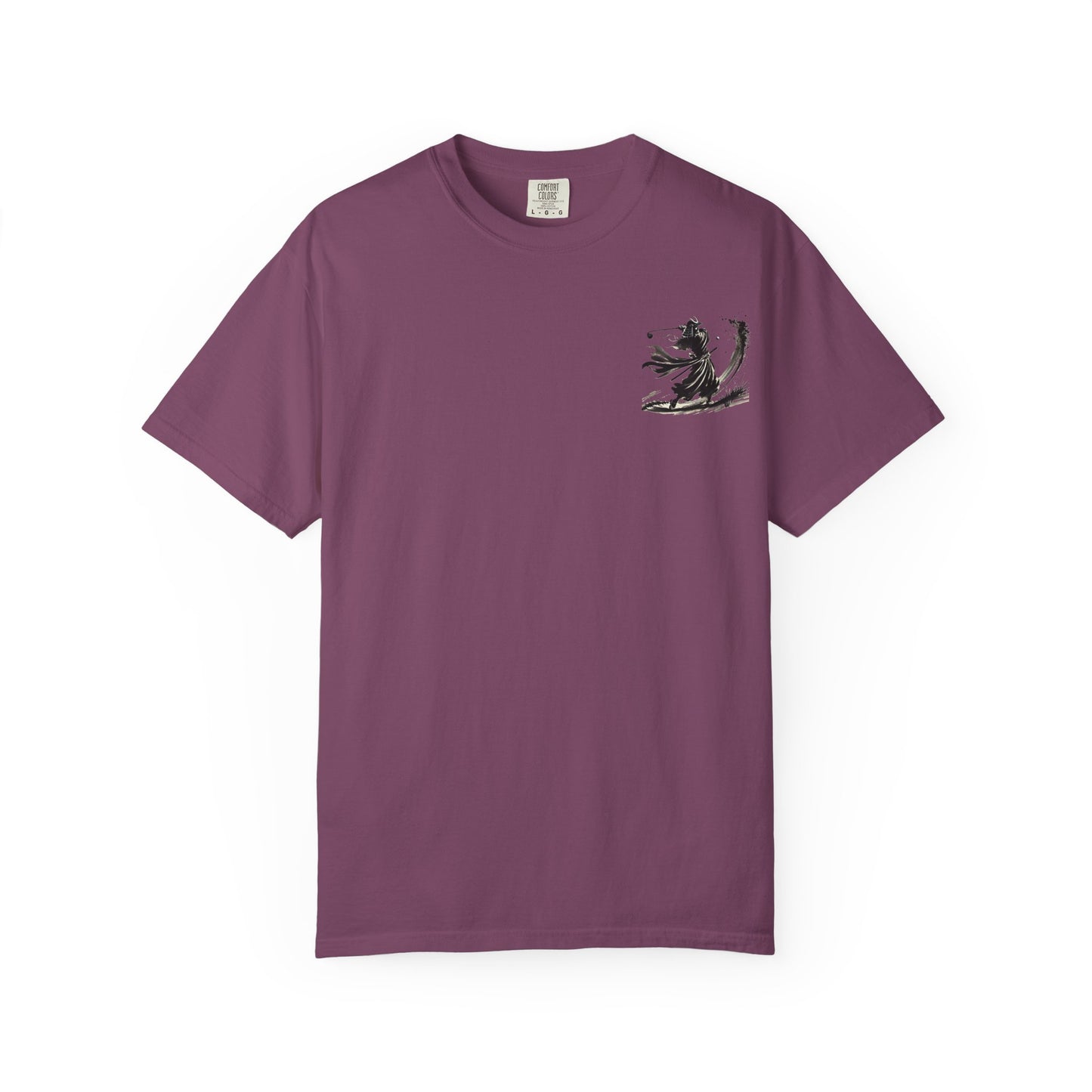 Zen Spot Golf Custom Samurai Golfer Brushstroke Graphic T-Shirt