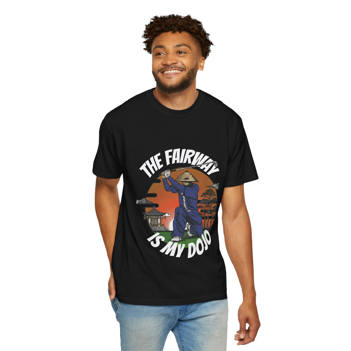 Golf Samurai T‑Shirt — “The Fairway Is My Dojo” Vintage Golf Tee