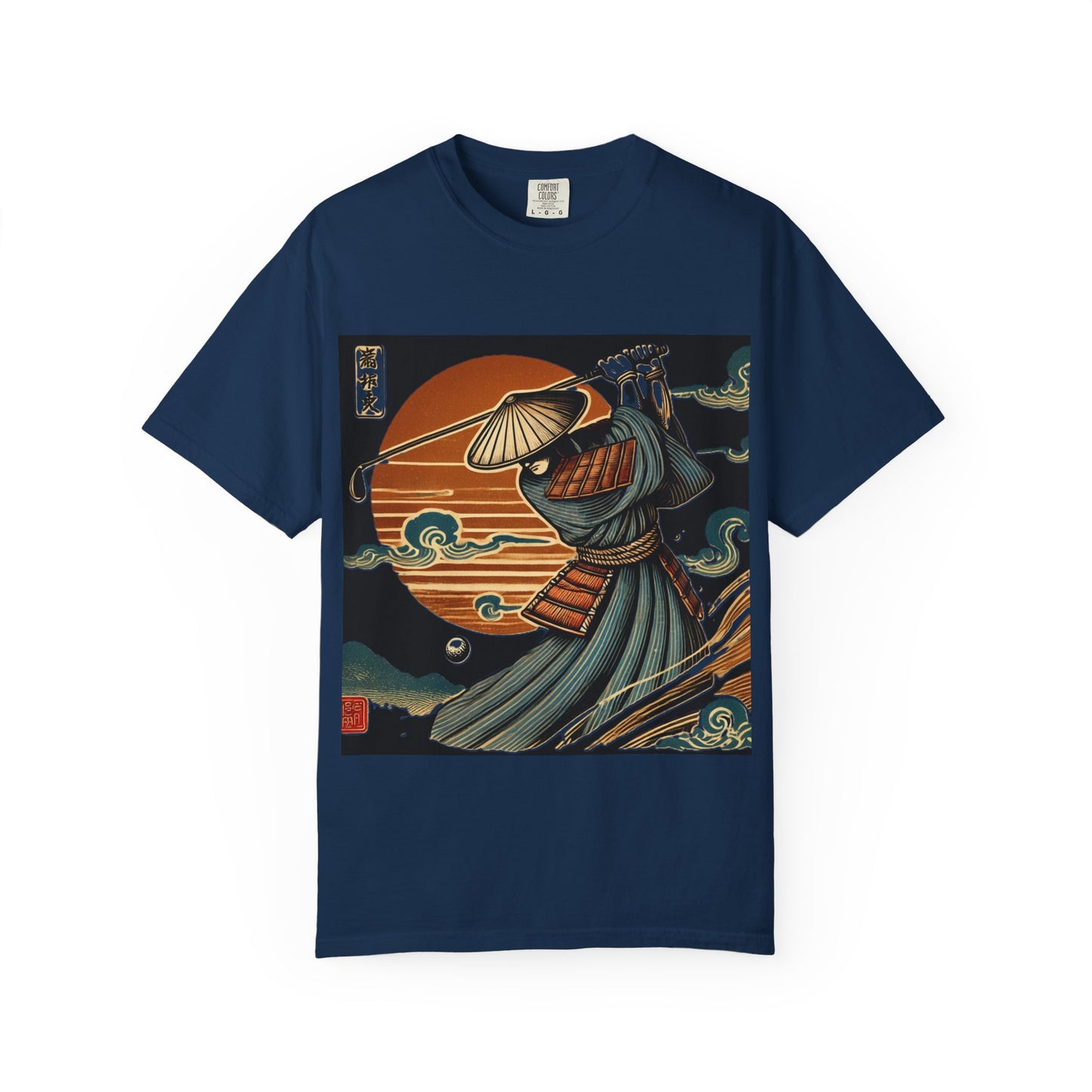 Samurai Sunset T-Shirt — Vintage Japanese Warrior Graphic Tee