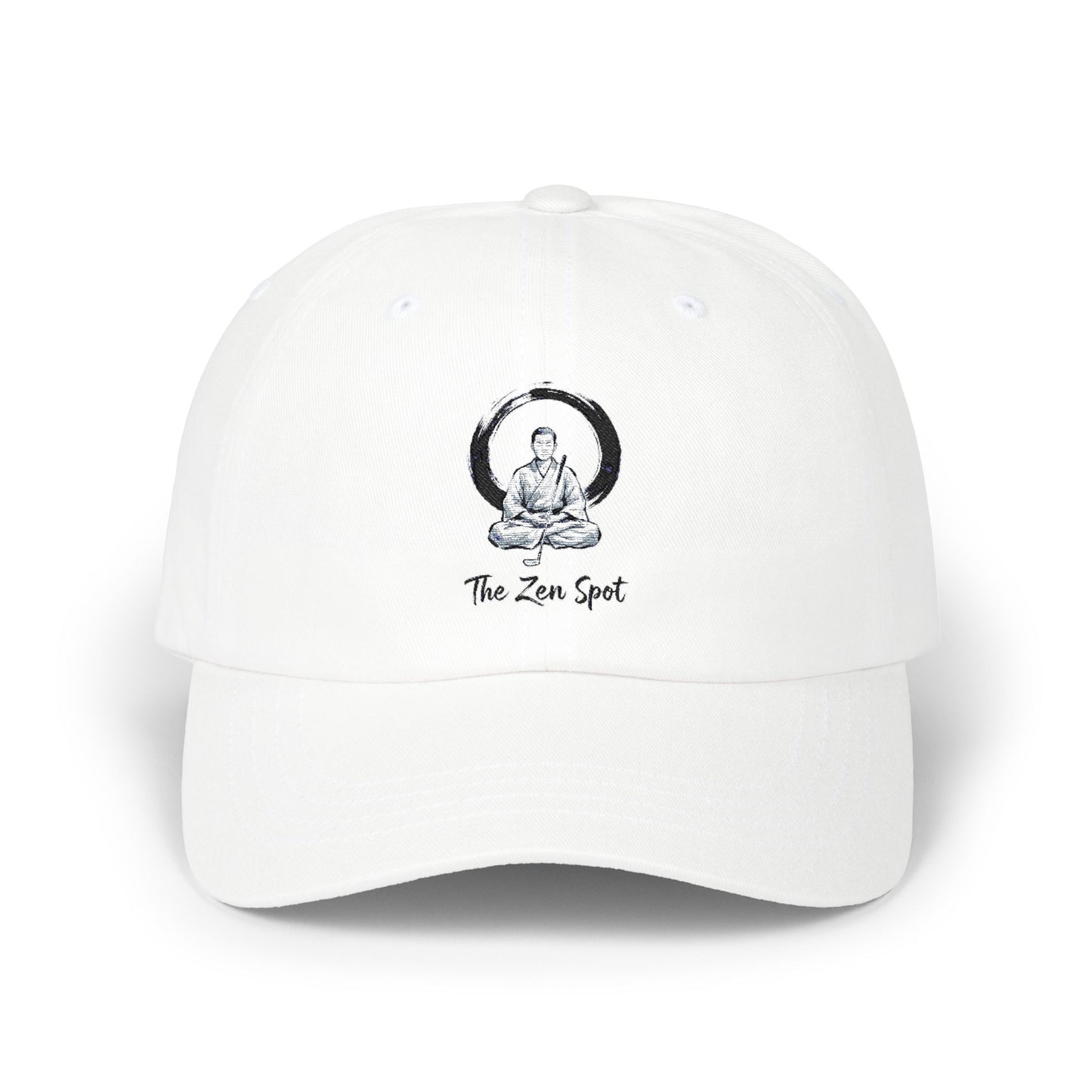 Zen Spot Golf Custom Yupoong Buddha Golfer Enso "The Zen Spot" Cap | Classic Dad Cap
