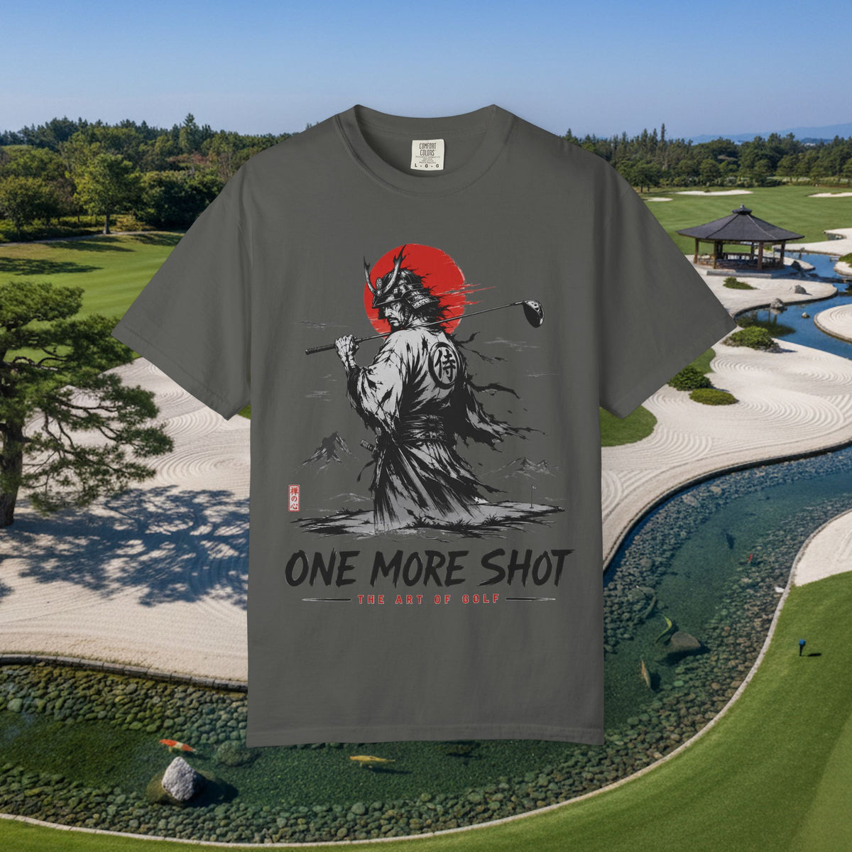 Golf Samurai T-Shirt — "One More Shot" Graphic Tee