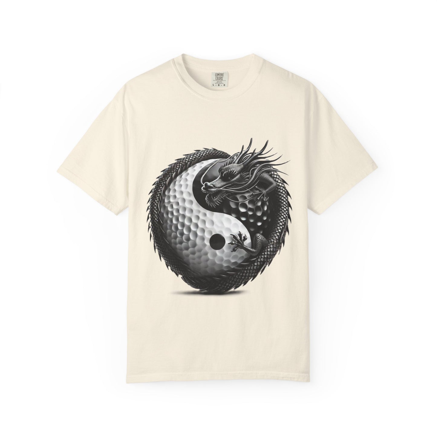 Zen Spot Golf Custom Yin Yang Dragon Golf Ball Graphic T-Shirt