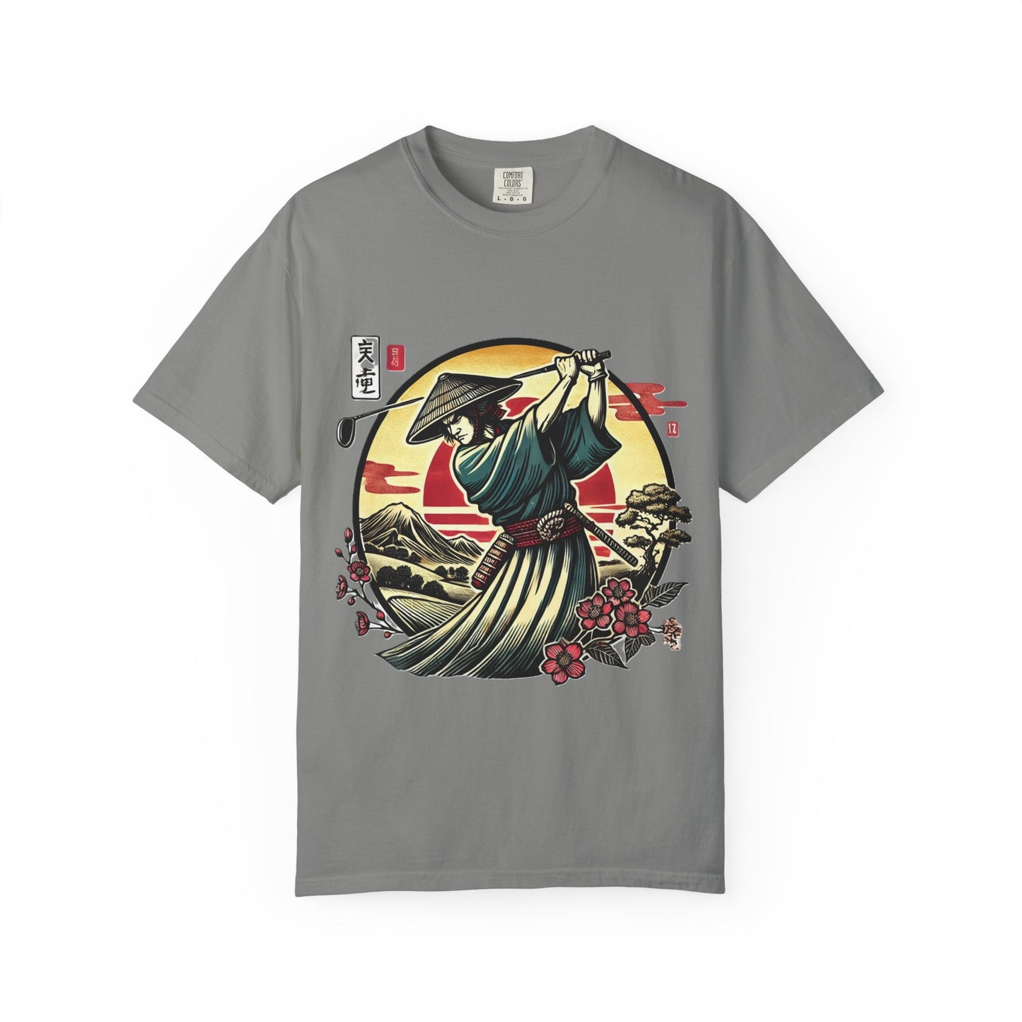 Samurai Sunset T-Shirt — Japanese Warrior Graphic Tee