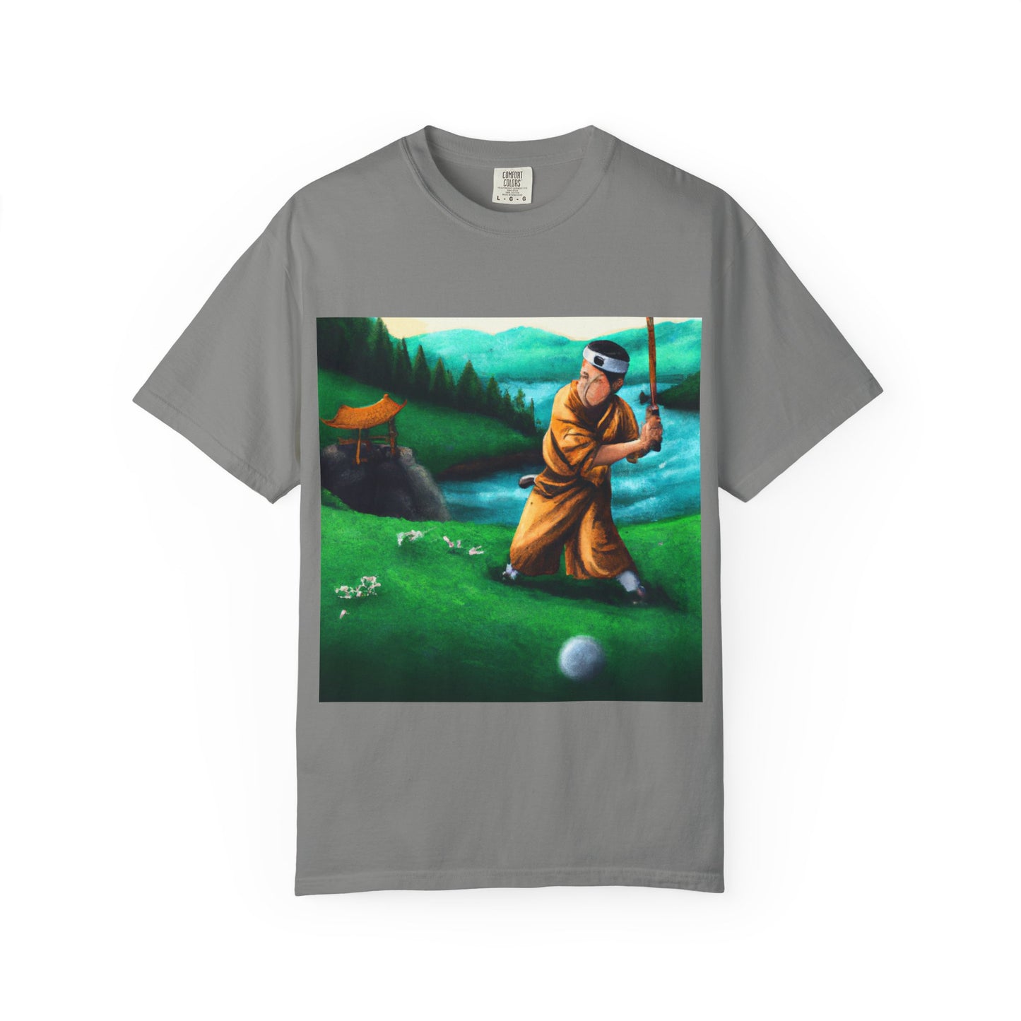 Golf Meditation T-Shirt — Vintage Golfer Art Tee