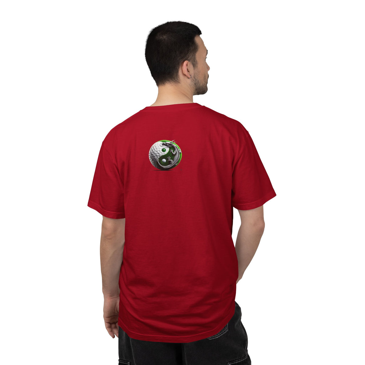 Yin Yang Dragon Golf Ball T-Shirt — Golf Graphic Tee