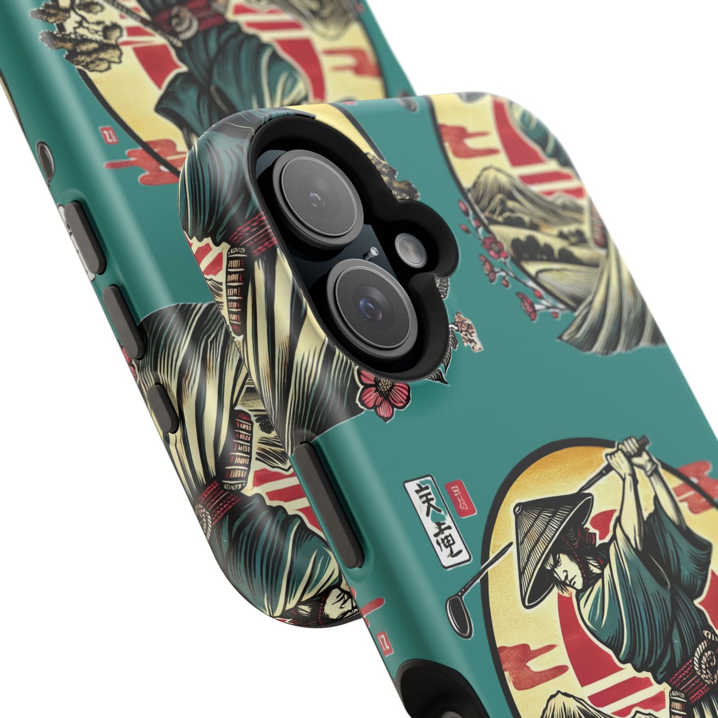 Zen Spot Customized Samurai Golfer Phone Case — Magnetic Impact-Resistant Protective Cover