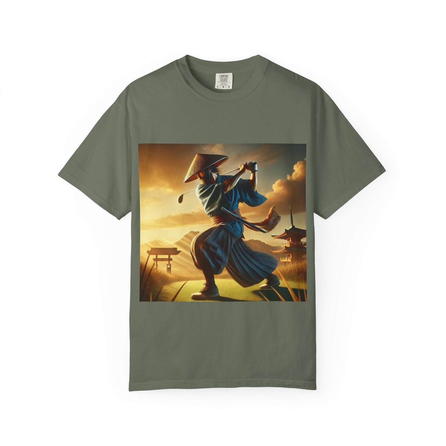 Samurai Sunset T-Shirt — Vintage Martial Arts Graphic Tee