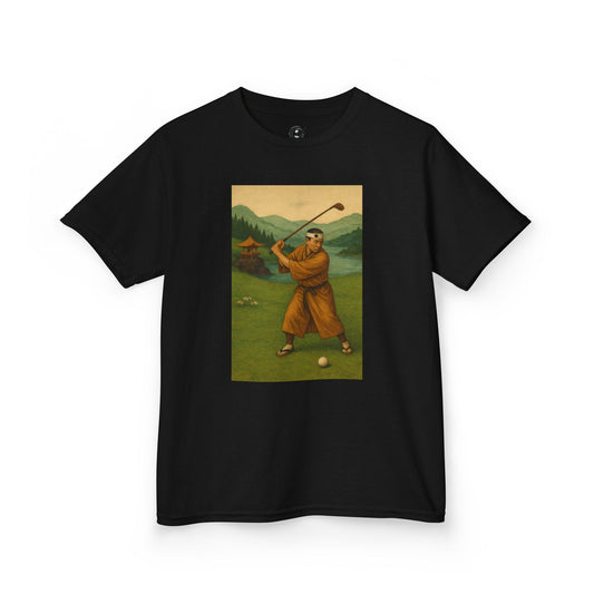 Zen Spot Golf Custom Vintage Golfer Kids Graphic T‑Shirt