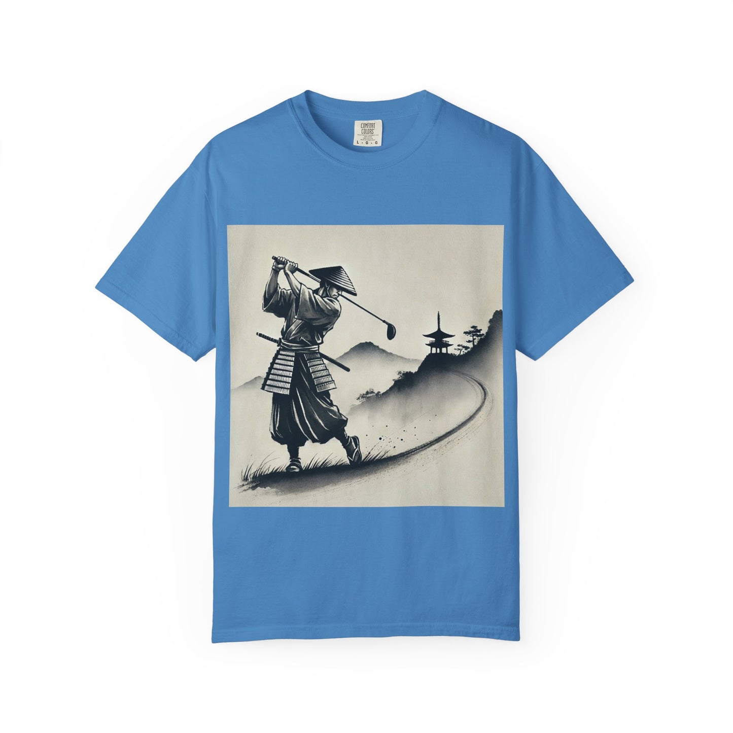 Samurai Golf T-Shirt — Vintage Japanese Golf Warrior Art